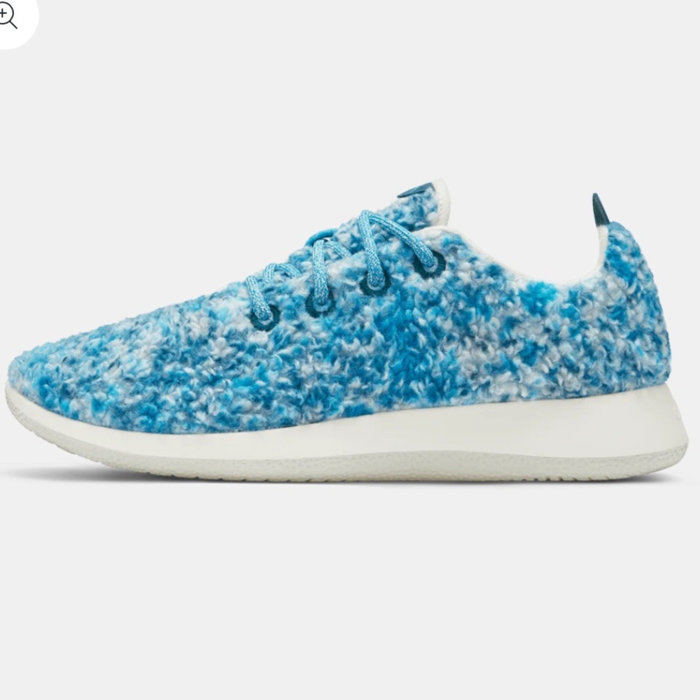 •ALLBIRDS•BNIB THRIVE TEAL/DEEP EMERALD (WHITE SOUL)WOOL RUNNER FLUFFS SIZE 7